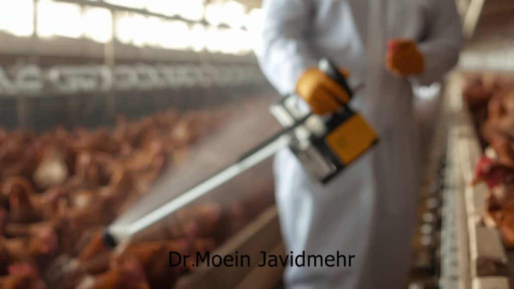 ضدعفونی مرغداری با محلول جرم آف