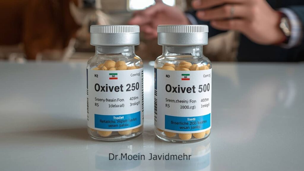 مقایسه اکسی وت 250 و 500 — کاربرد در گاو، گوسفند و بره